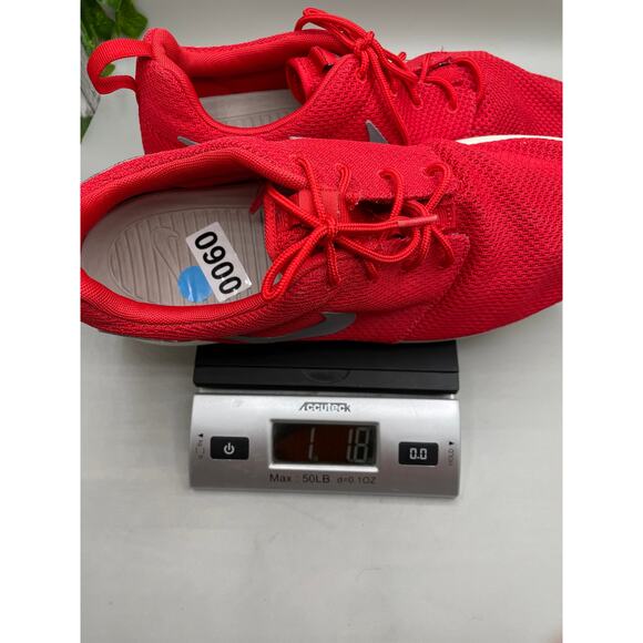 Nike Roshe Run Low Mens Athletic Running Shoes Red White 10 - Picture 8 of 8
